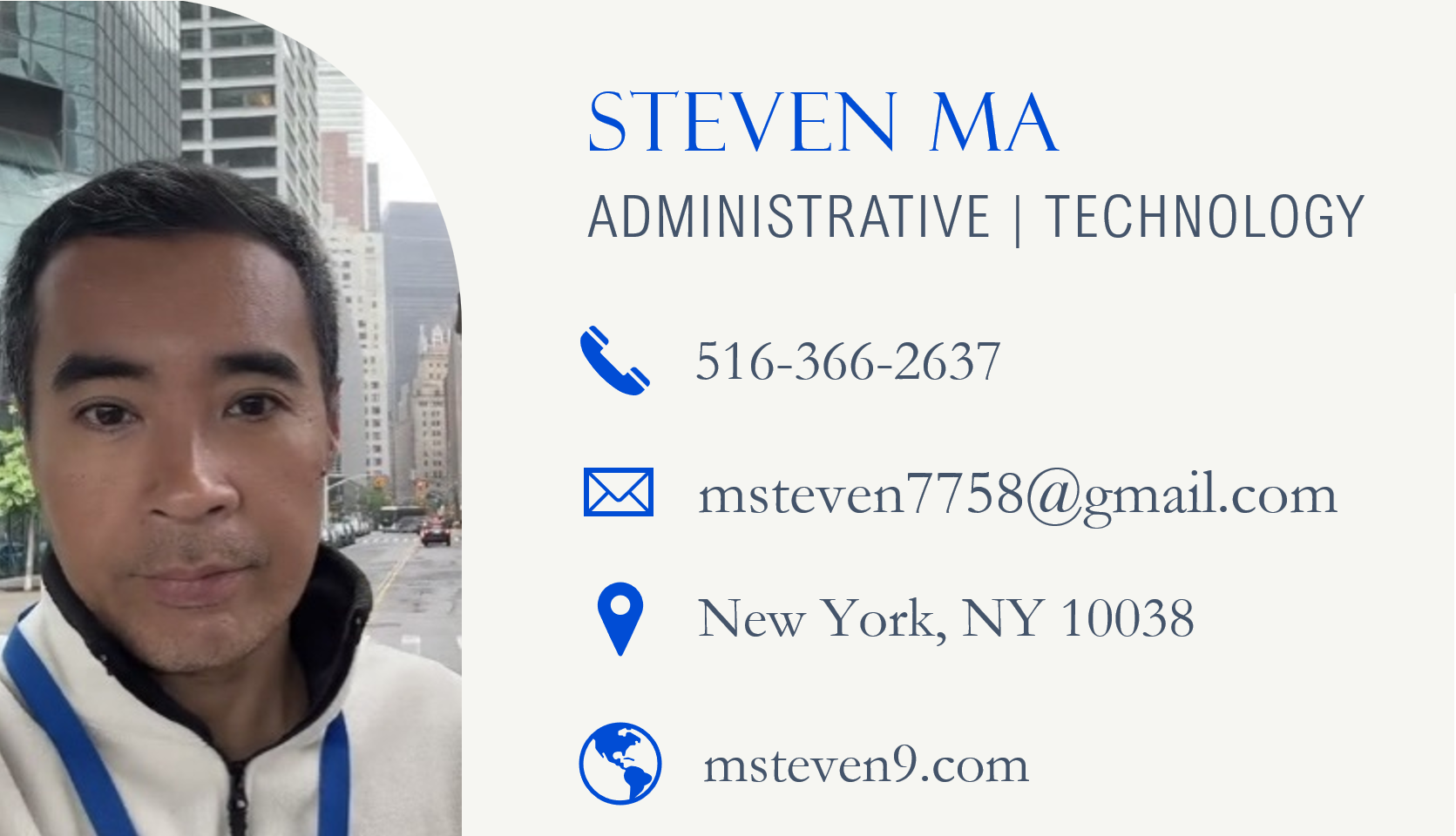 Steven Ma's Business Card